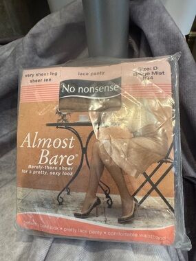 No Nonsense Almost Bare Lace Panty Sheer Beige Mist